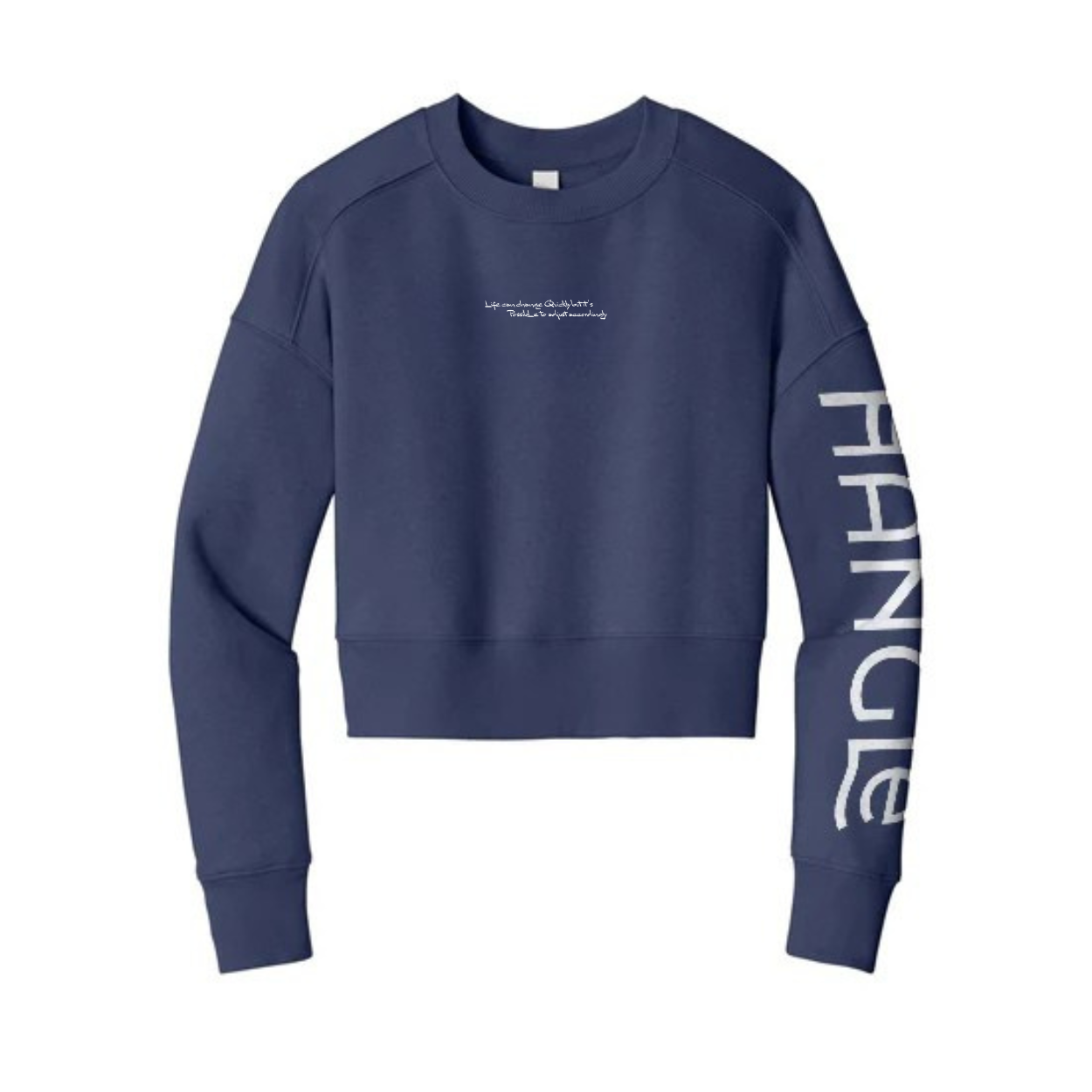 Hangle Ladies' Fleece Cropped Crew