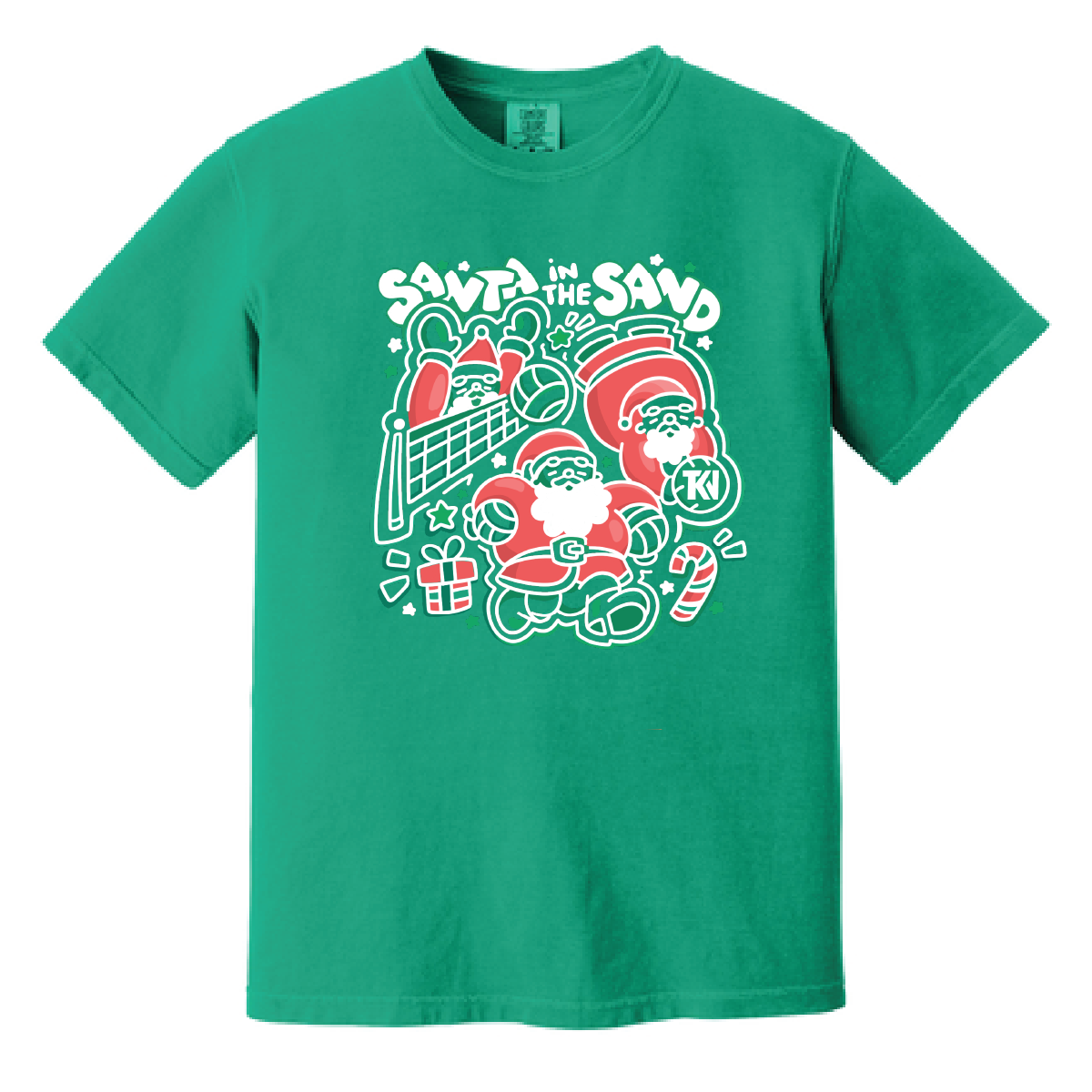 LIMITED EDITION Santa in the Sand Comfort Colors Tee