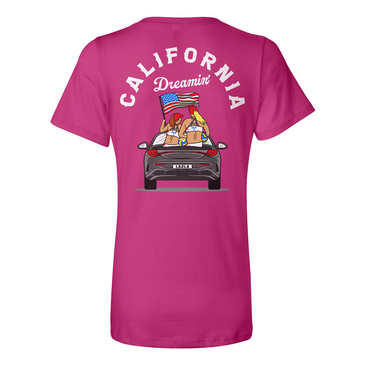 California Dreamin' Ladies Relaxed V-neck Tee