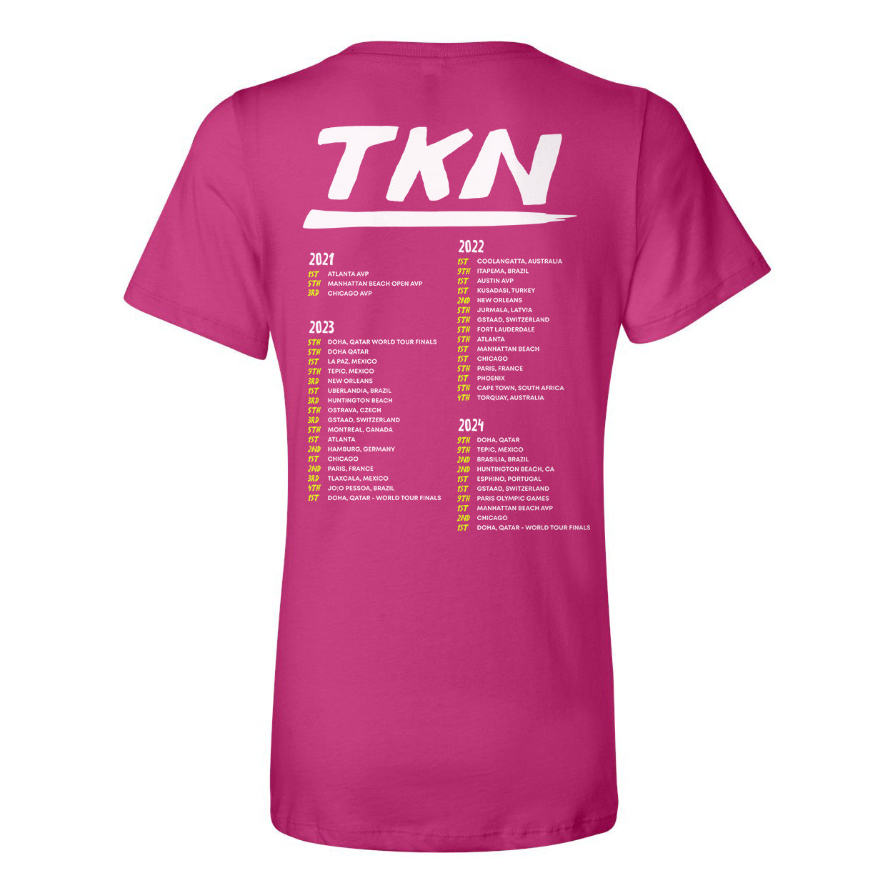 World Tour Ladies Relaxed V-neck Tee