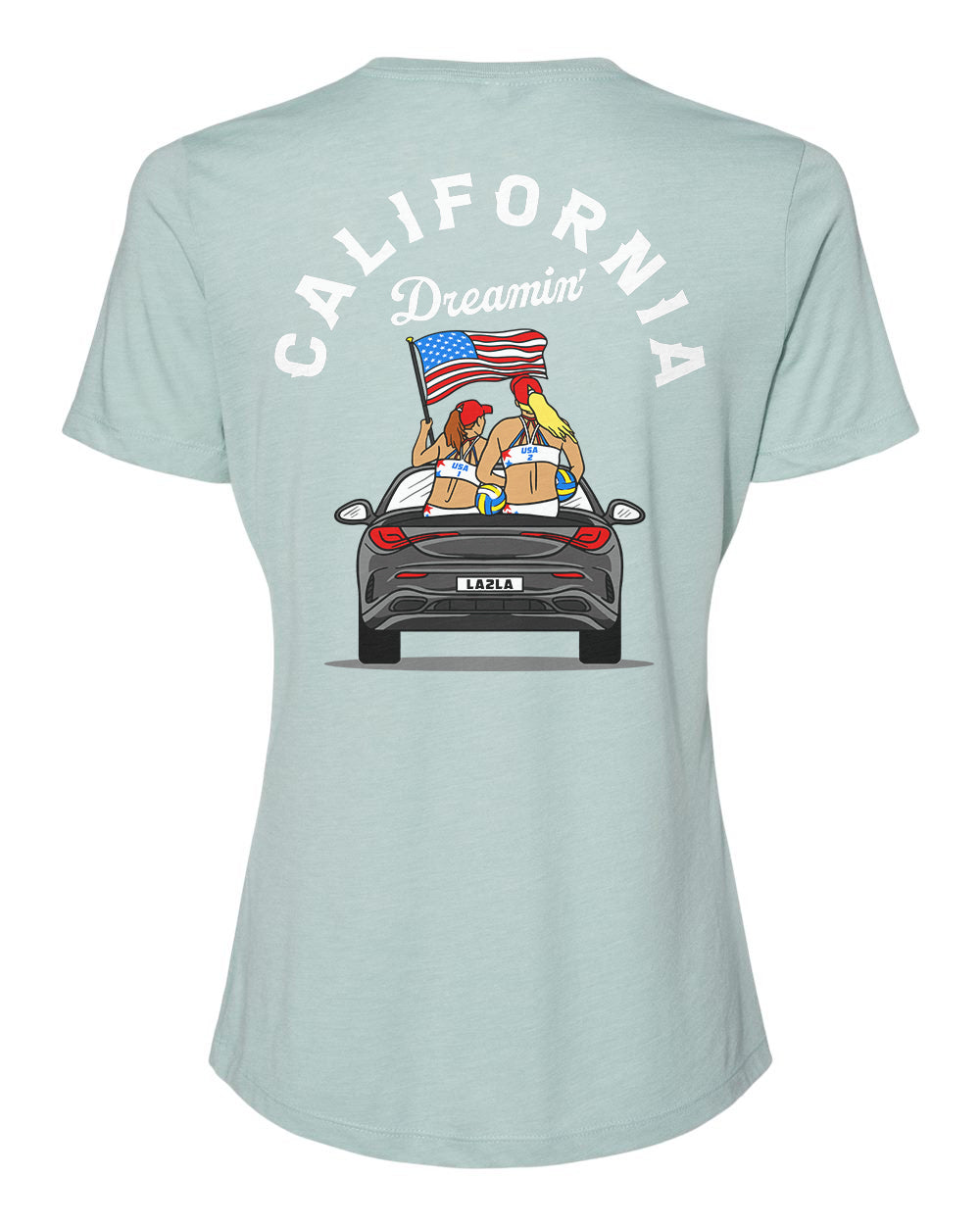 California Dreamin' Ladies' Relaxed Crewneck Tee