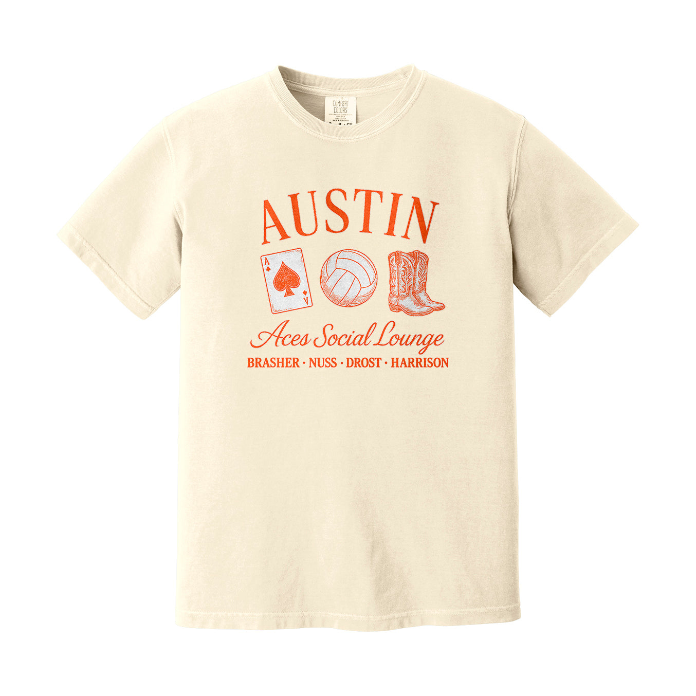 Aces Social Lounge Comfort Colors Tee