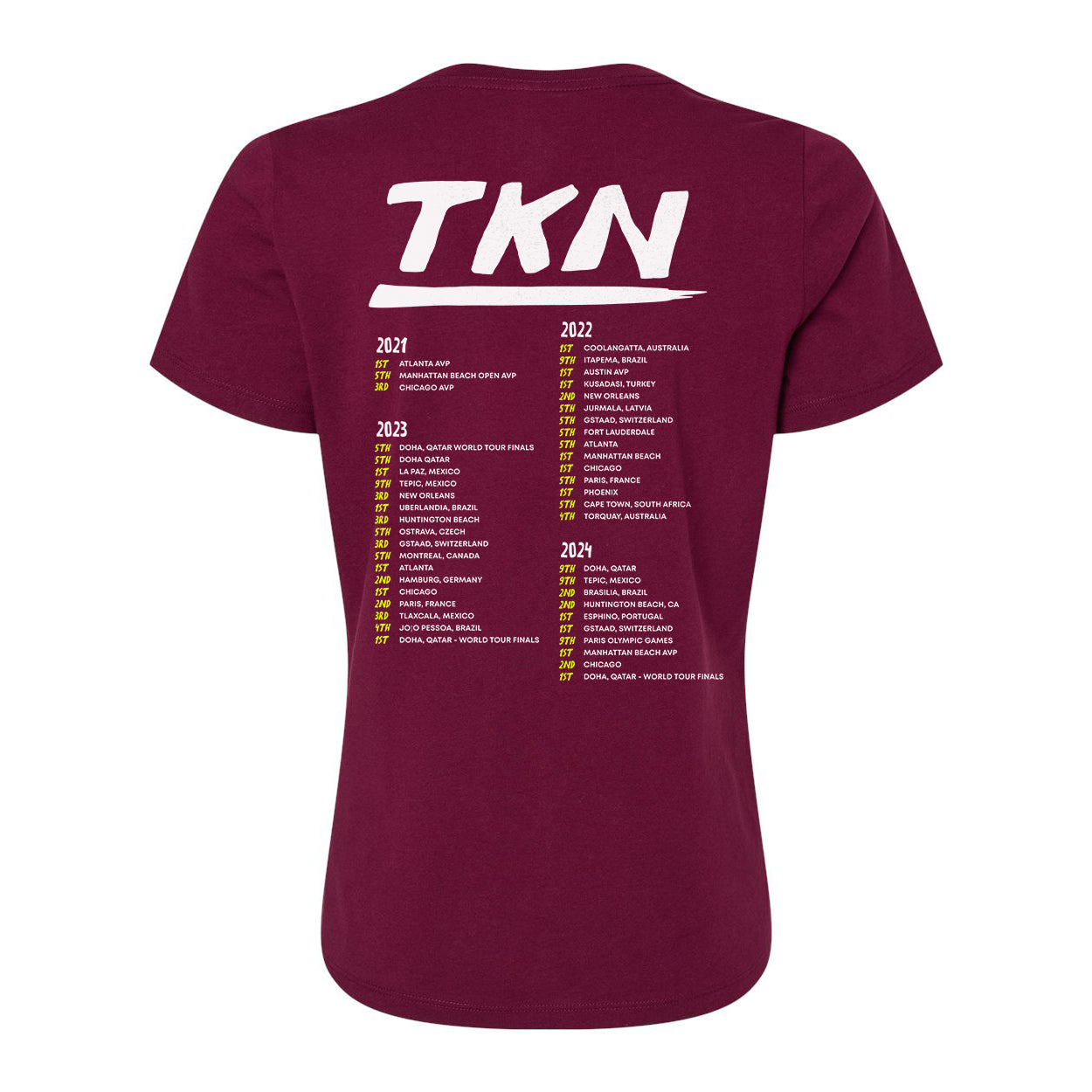 World Tour Ladies Relaxed V-neck Tee