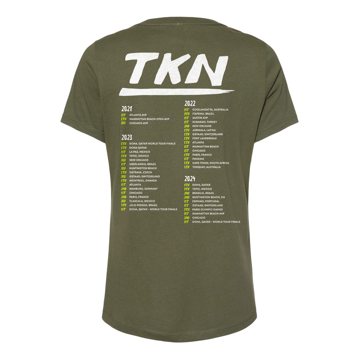 World Tour Ladies Relaxed V-neck Tee