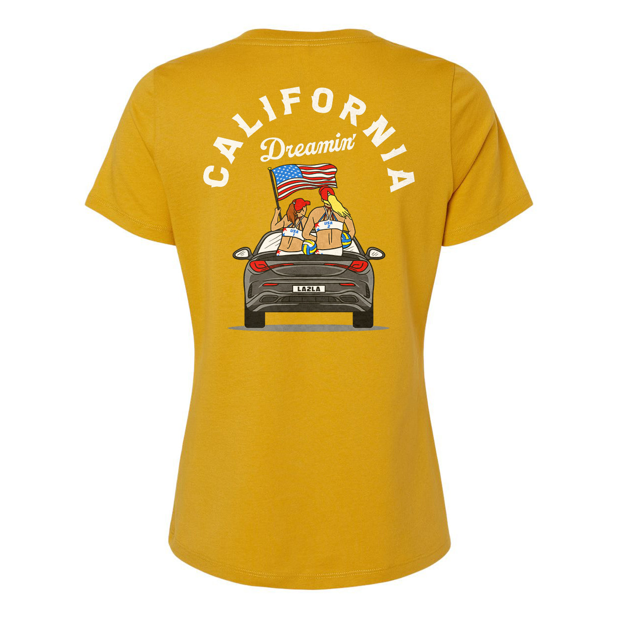 California Dreamin' Ladies Relaxed V-neck Tee