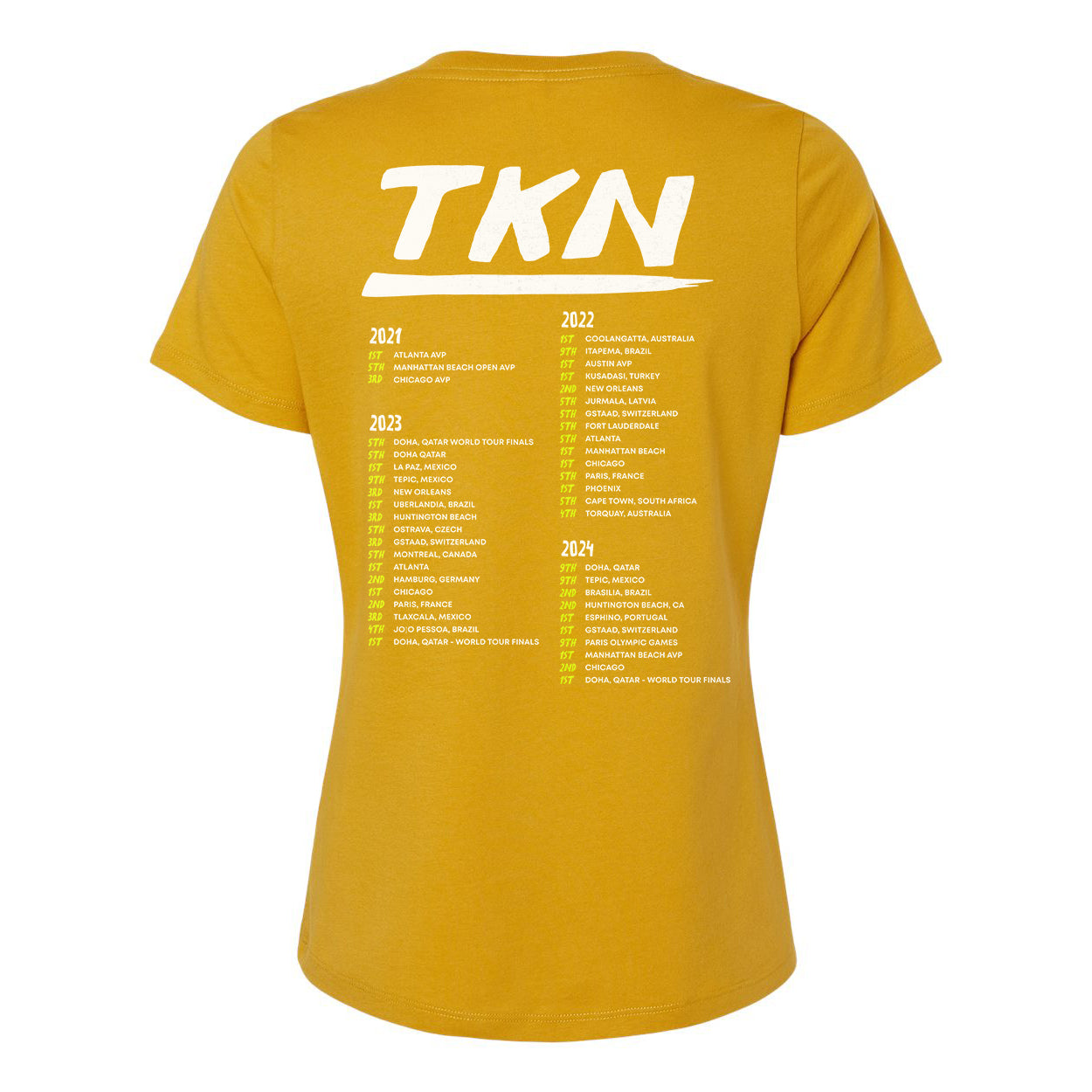 World Tour Ladies Relaxed V-neck Tee