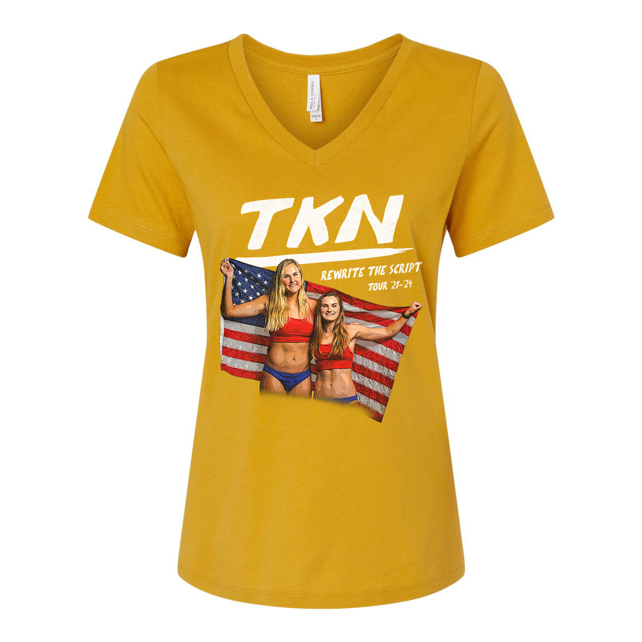 World Tour Ladies Relaxed V-neck Tee