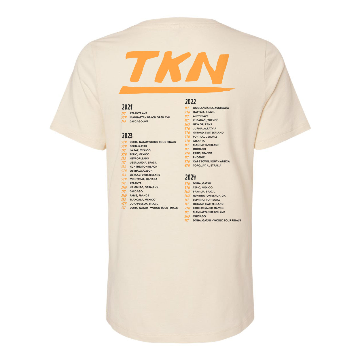 World Tour Ladies Relaxed V-neck Tee