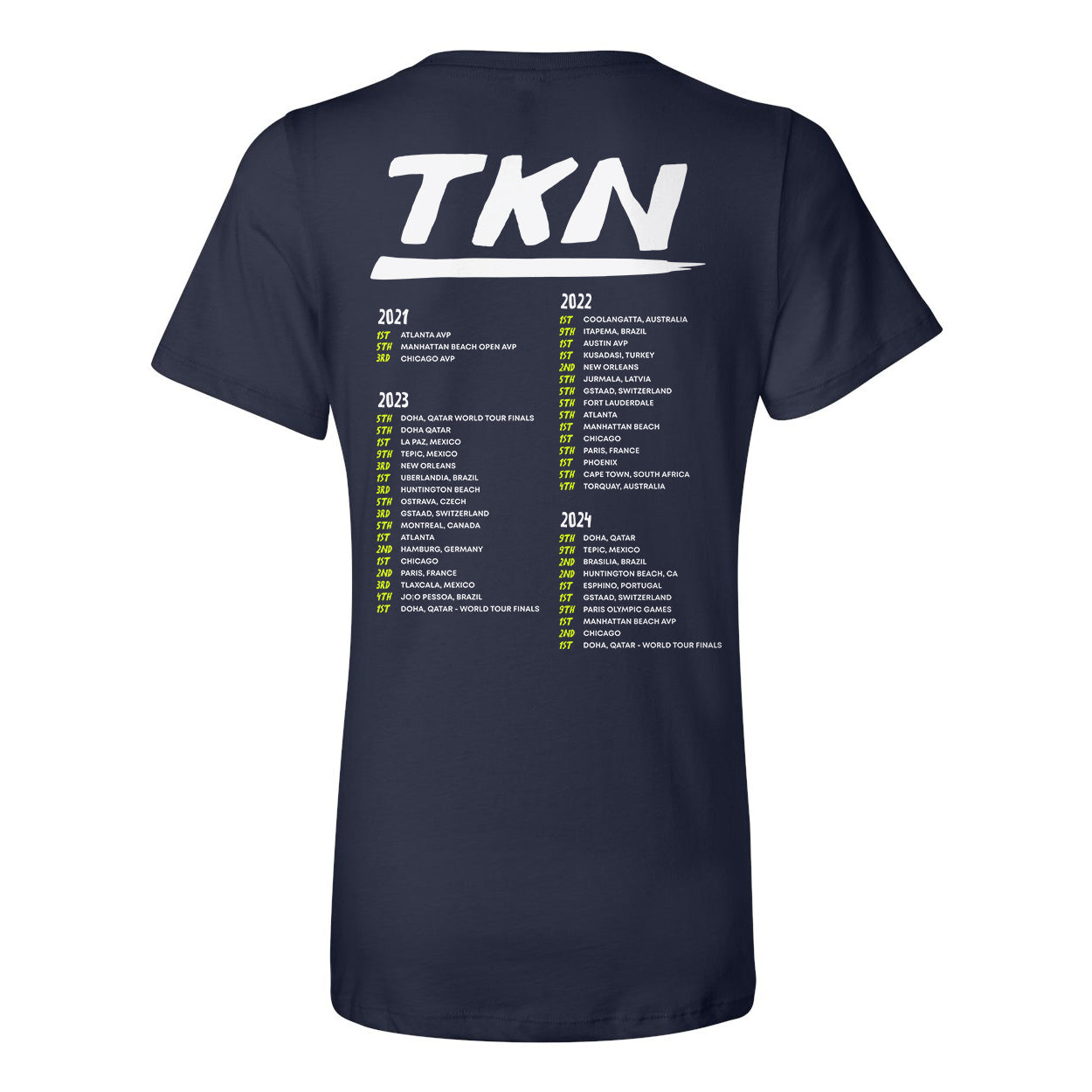 World Tour Ladies Relaxed V-neck Tee