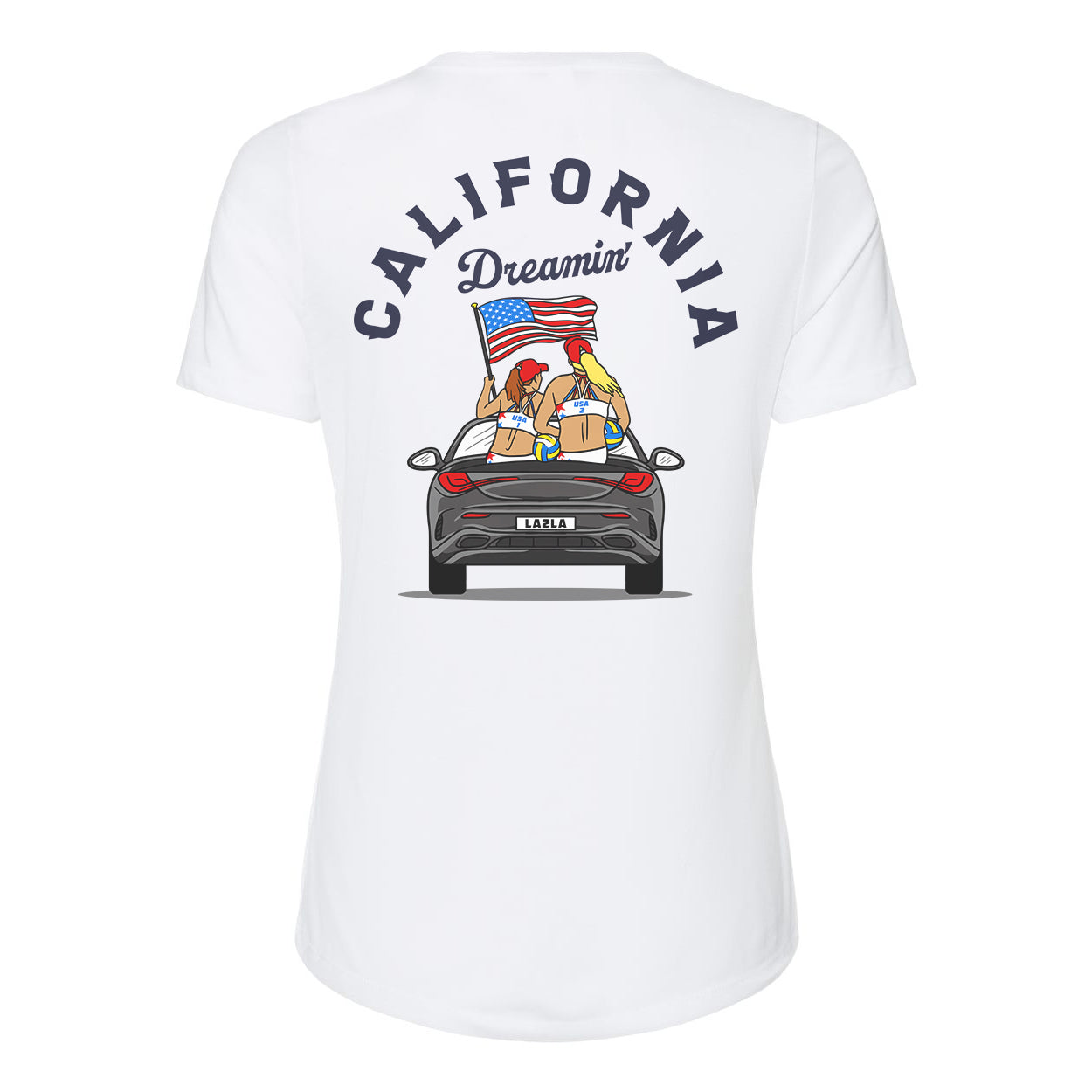 California Dreamin' Ladies' Relaxed Crewneck Tee
