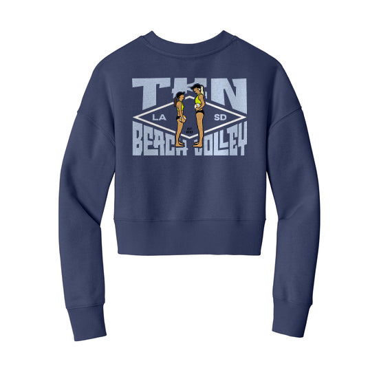 Big Buddy, Little Buddy Ladies' Fleece Cropped Crew