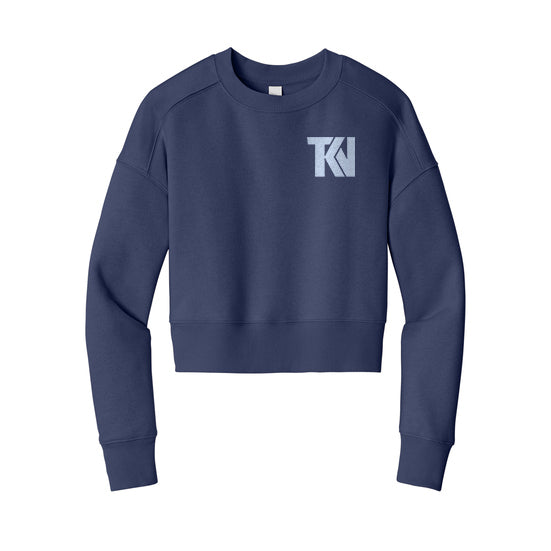 Rewrite the Script Ladies' Fleece Cropped Crew