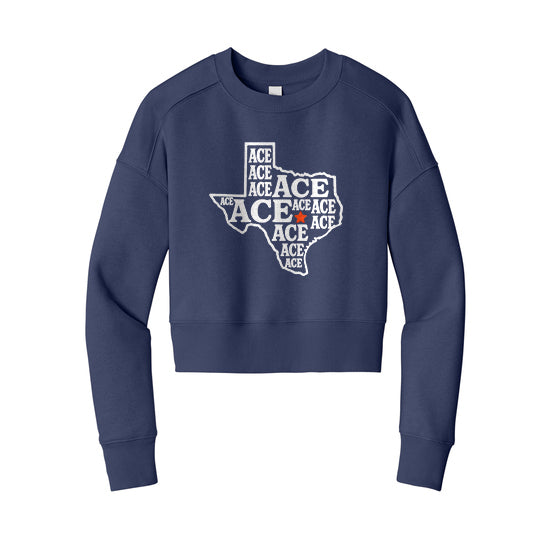 Ace Ace Ace Ladies' Fleece Cropped Crew