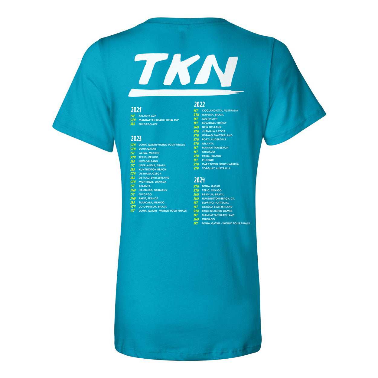 World Tour Ladies Relaxed V-neck Tee
