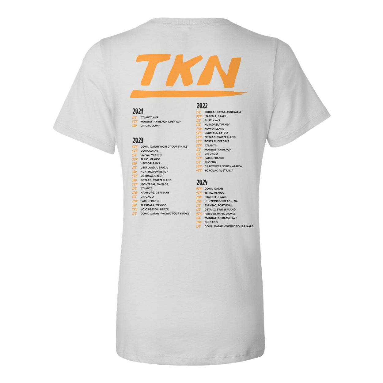 World Tour Ladies Relaxed V-neck Tee