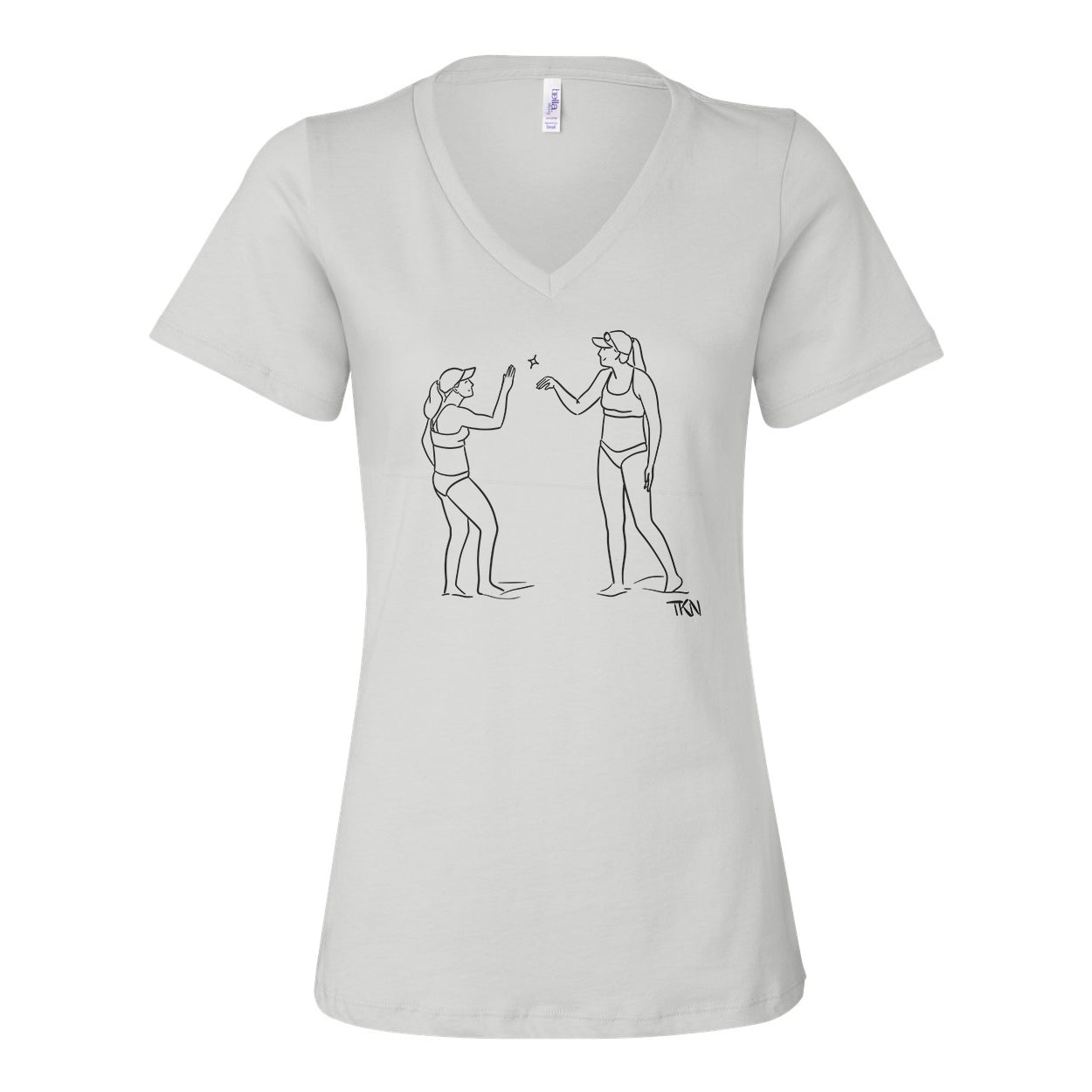 Ding Ladies Relaxed V-neck Tee