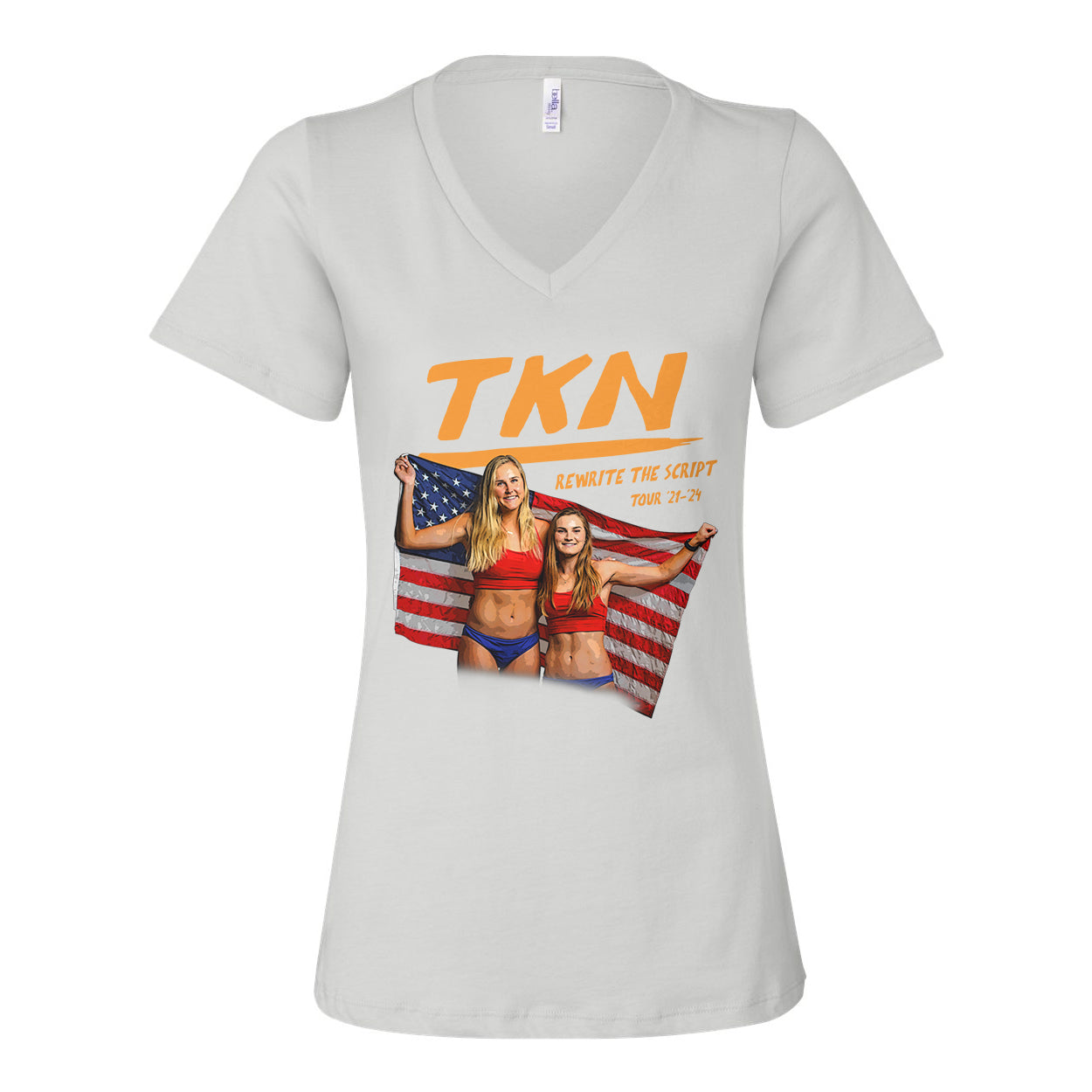 World Tour Ladies Relaxed V-neck Tee