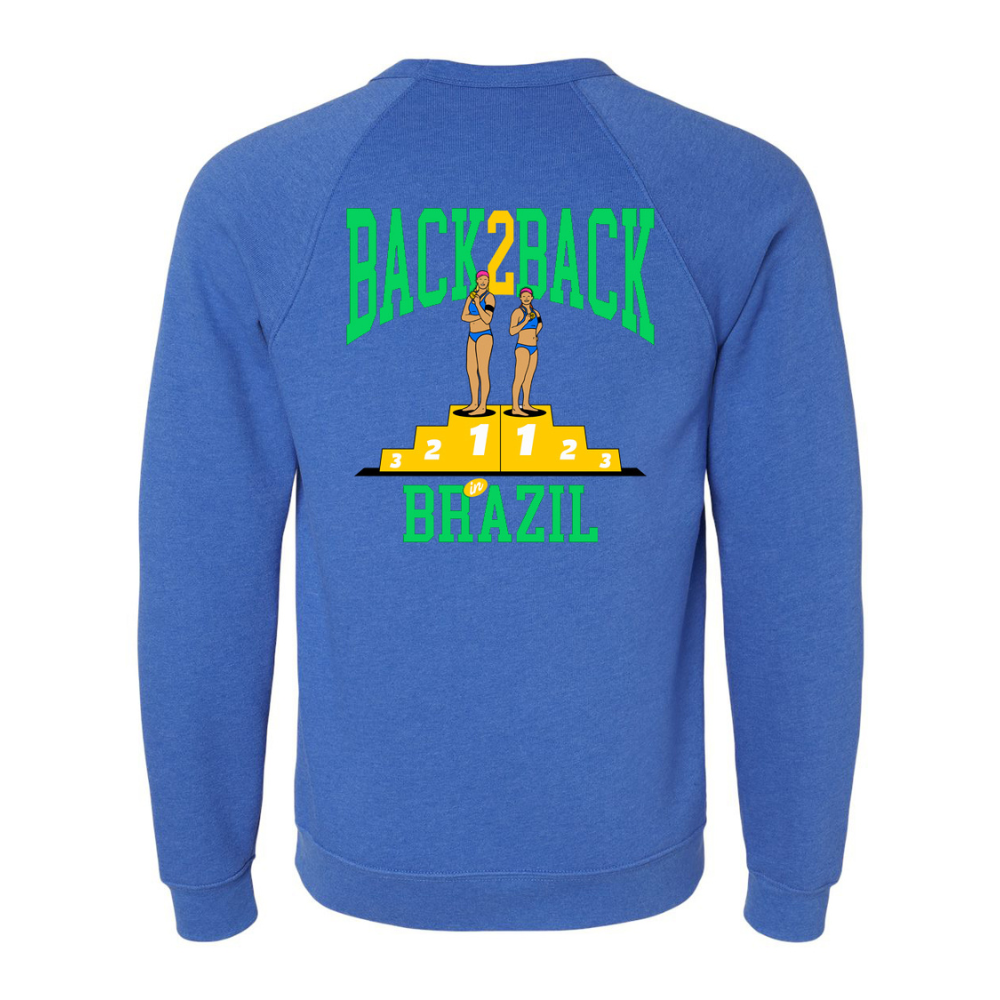 LIMITED EDITION: Back2Back in Brazil Fleece Crewneck Sweatshirt