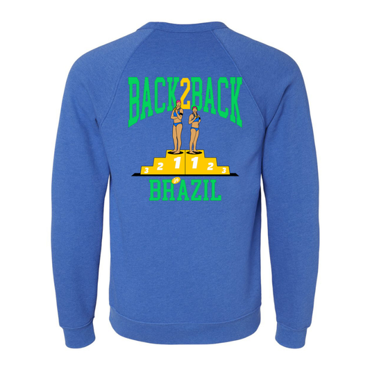 LIMITED EDITION: Back2Back in Brazil Fleece Crewneck Sweatshirt