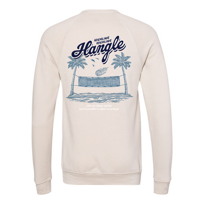 Hangle at the Beach Fleece Crewneck Sweatshirt