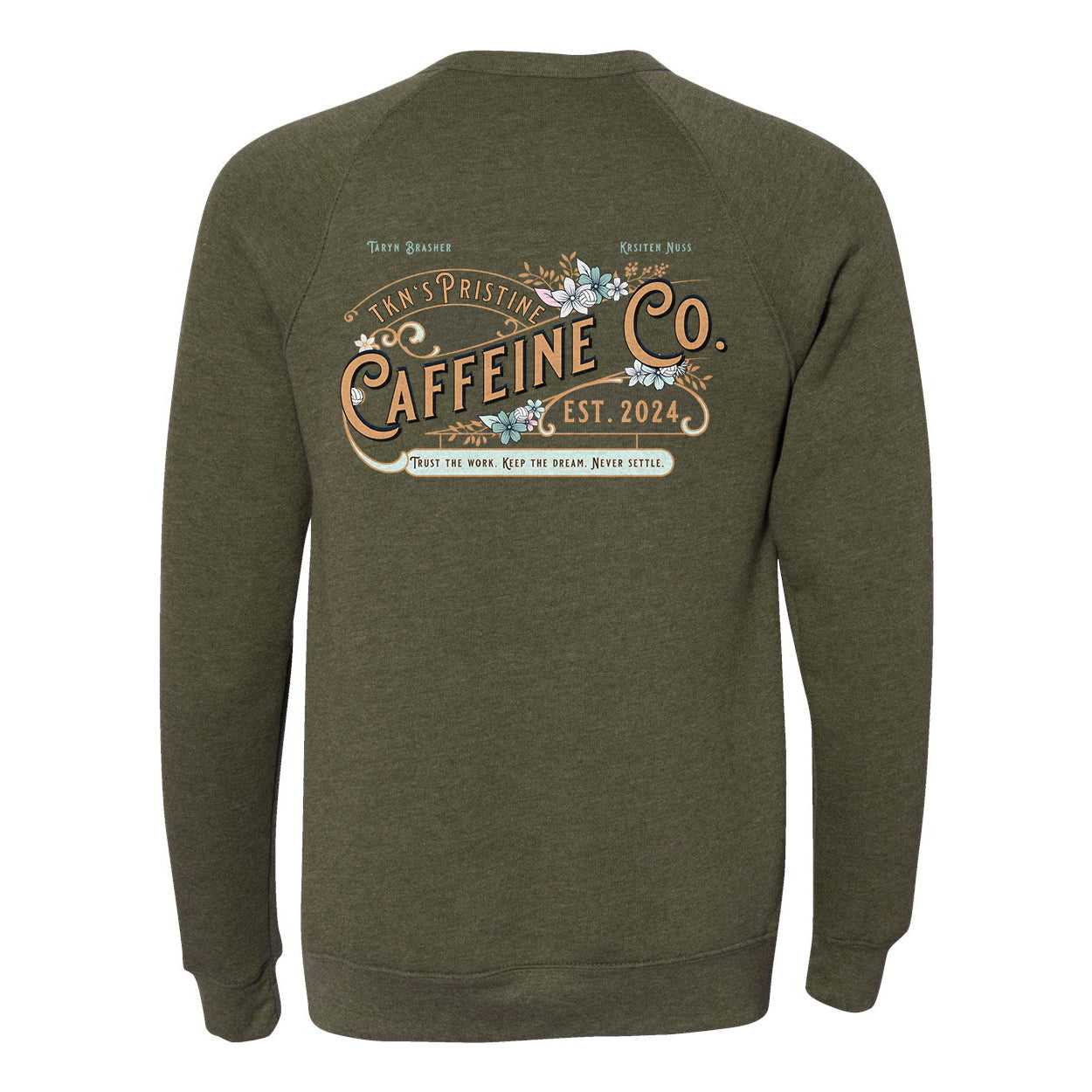 Pristine Caffeine Fleece Crewneck Sweatshirt
