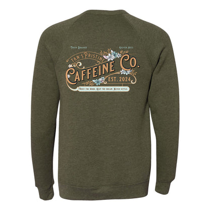 Pristine Caffeine Fleece Crewneck Sweatshirt