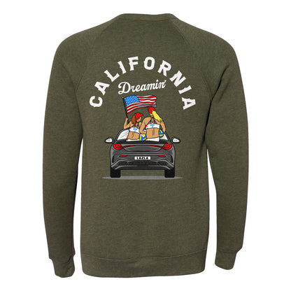 California Dreamin' Fleece Crewneck Sweatshirt