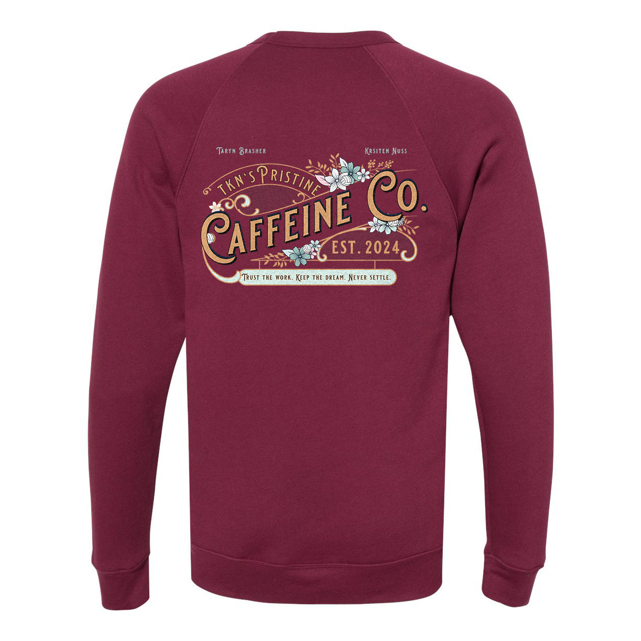 Pristine Caffeine Fleece Crewneck Sweatshirt