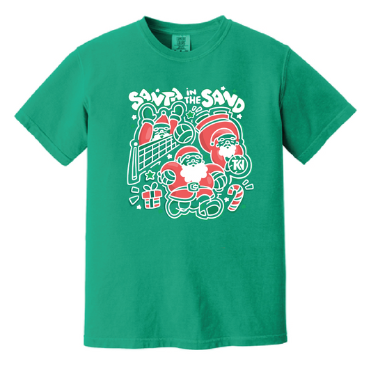 LIMITED EDITION Santa in the Sand Comfort Colors Tee