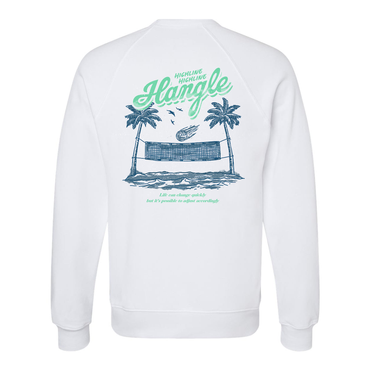 Hangle at the Beach Fleece Crewneck Sweatshirt