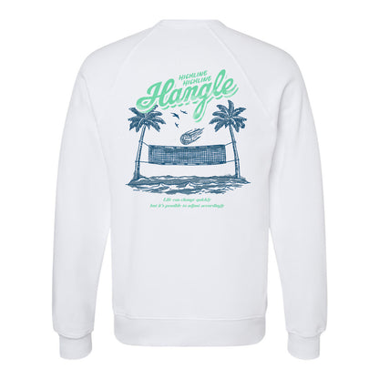 Hangle at the Beach Fleece Crewneck Sweatshirt