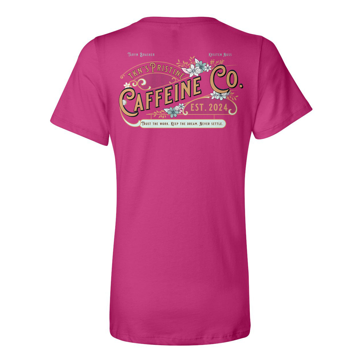 Pristine Caffeine Ladies Relaxed V-neck Tee