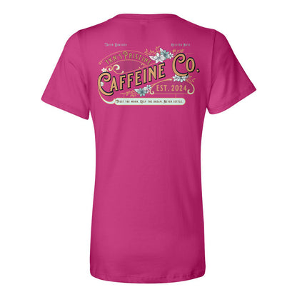 Pristine Caffeine Ladies Relaxed V-neck Tee