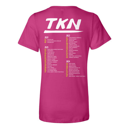 World Tour Ladies Relaxed V-neck Tee