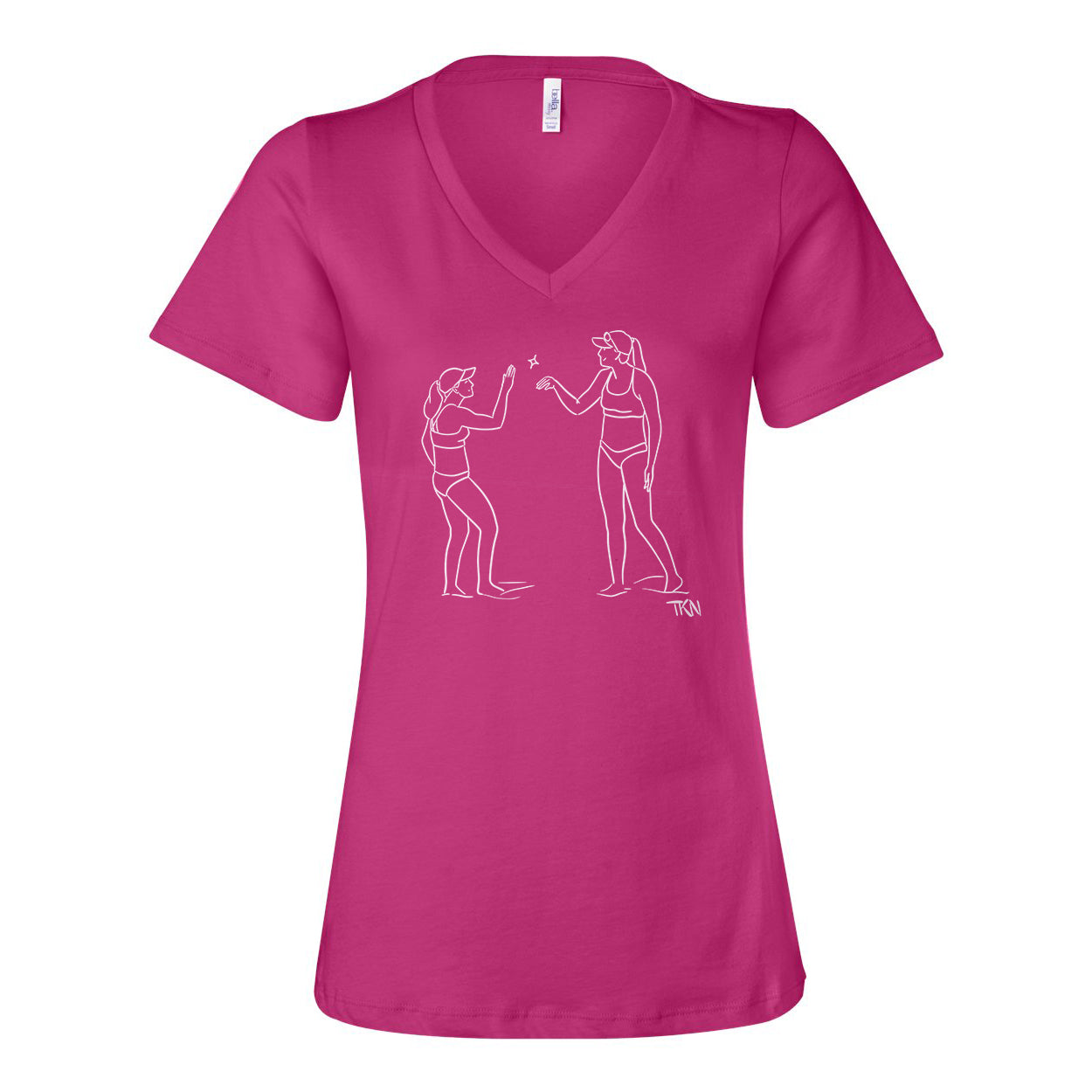 Ding Ladies Relaxed V-neck Tee