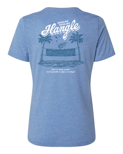 Hangle at the Beach Ladies' Relaxed Crewneck Tee