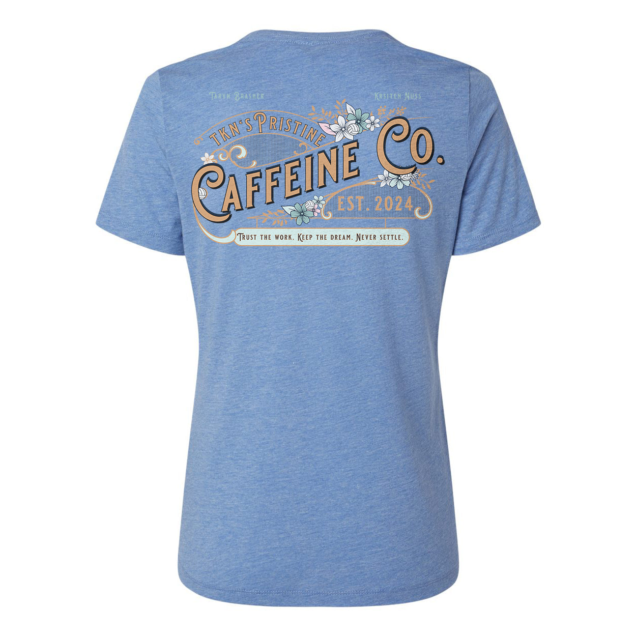 Pristine Caffeine Ladies' Relaxed Crewneck Tee