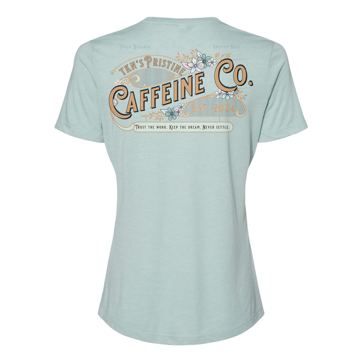 Pristine Caffeine Ladies' Relaxed Crewneck Tee