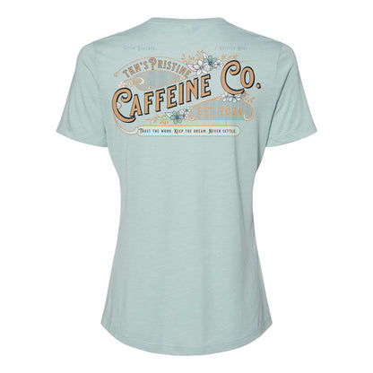 Pristine Caffeine Ladies' Relaxed Crewneck Tee