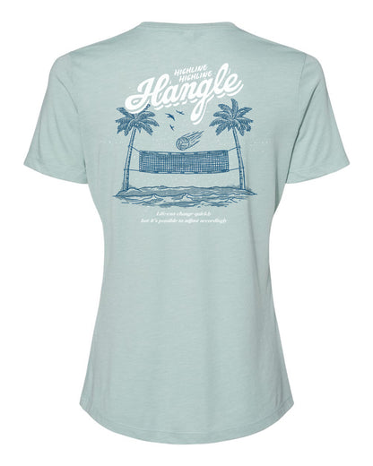 Hangle at the Beach Ladies' Relaxed Crewneck Tee