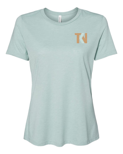 Pristine Caffeine Ladies' Relaxed Crewneck Tee