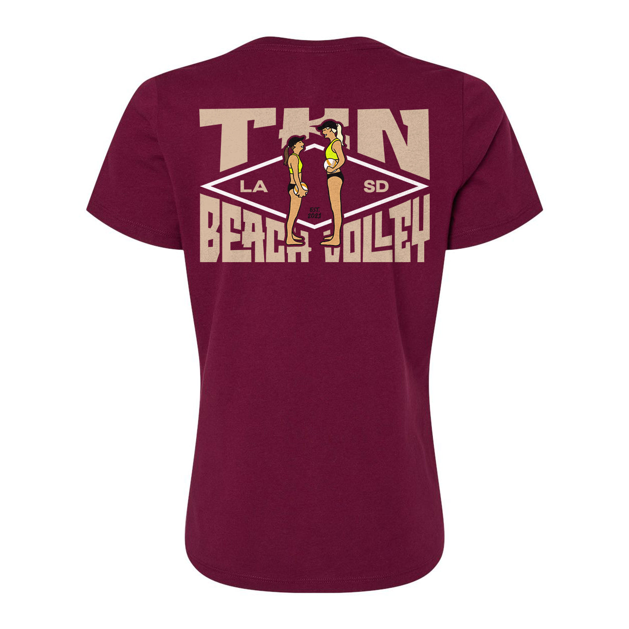 Big Buddy, Little Buddy Ladies Relaxed V-neck Tee