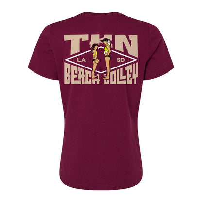 Big Buddy, Little Buddy Ladies Relaxed V-neck Tee