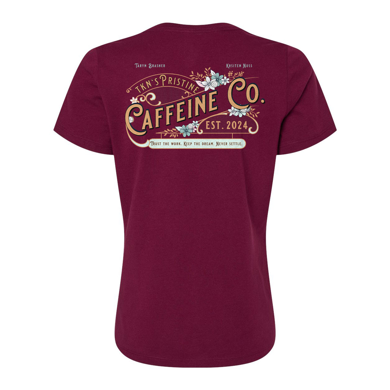 Pristine Caffeine Ladies Relaxed V-neck Tee