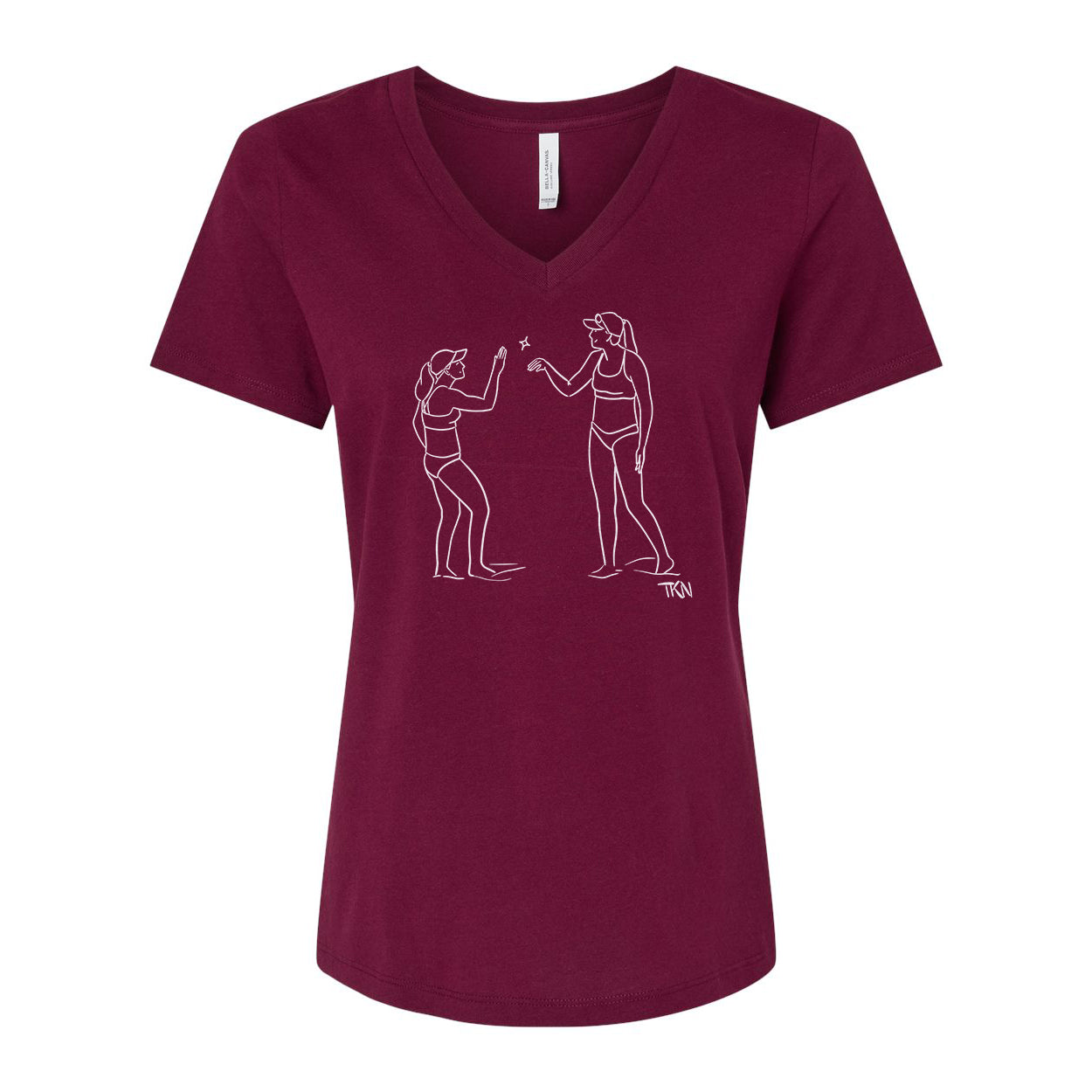Ding Ladies Relaxed V-neck Tee