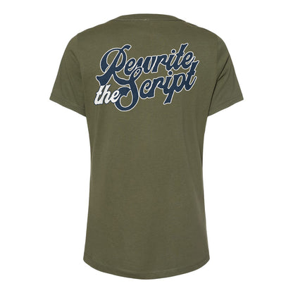 Rewrite the Script Ladies Relaxed V-neck Tee