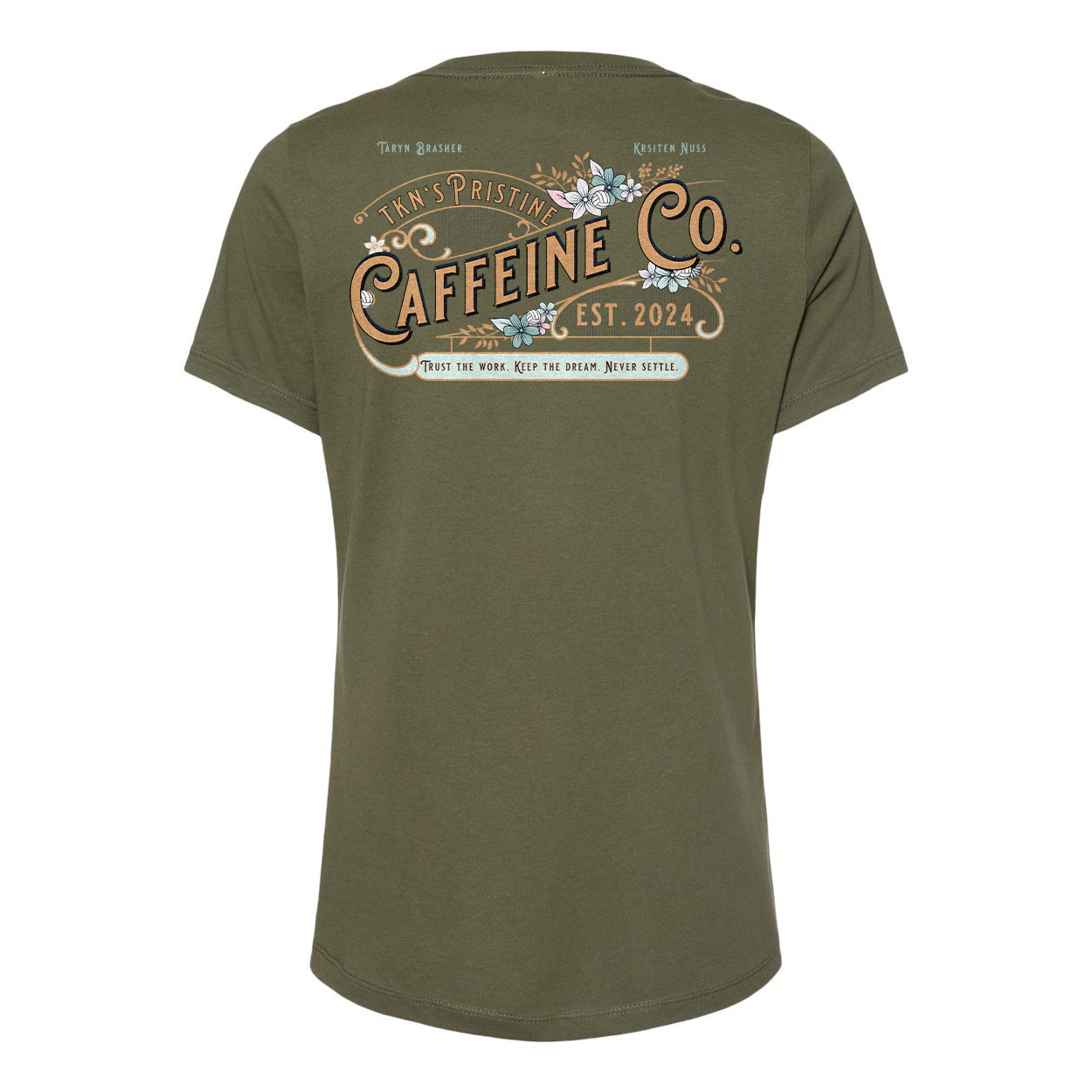 Pristine Caffeine Ladies Relaxed V-neck Tee
