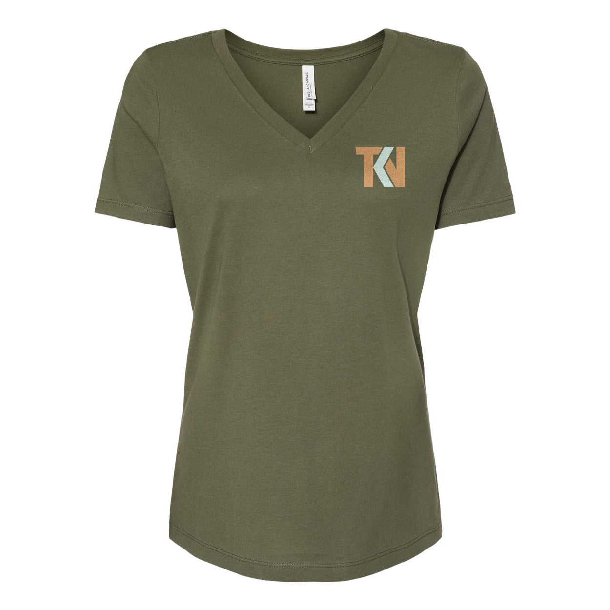 Pristine Caffeine Ladies Relaxed V-neck Tee