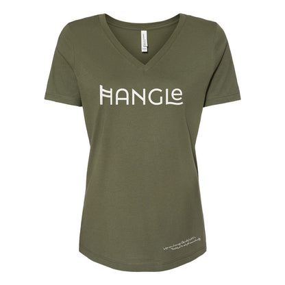 Hangle Ladies Relaxed V-neck Tee