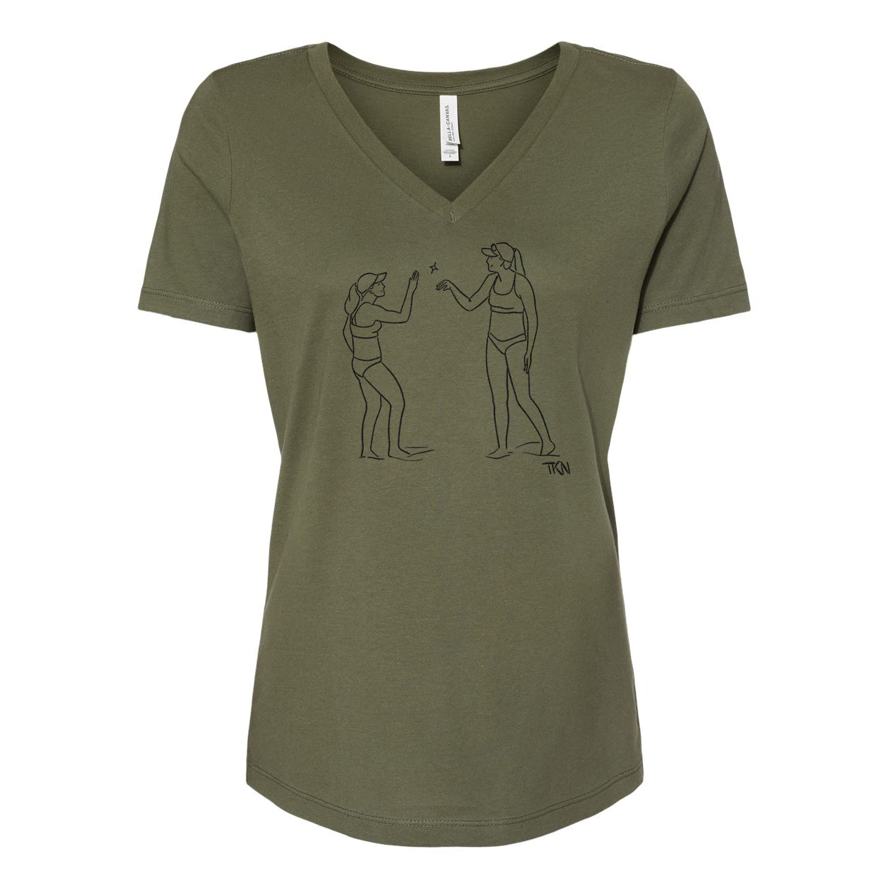 Ding Ladies Relaxed V-neck Tee